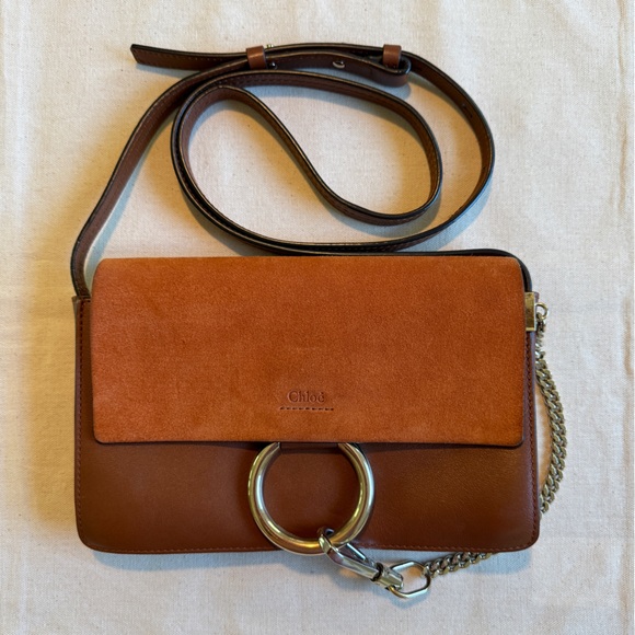 CHLOE Faye Crossbody Bag in Tobacco EUC - Picture 16 of 16